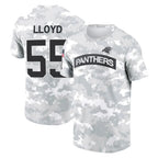 Johmsee C.Panthers #55 Devin Lloyd Player Arctic Camo Salute to Service T-Shirt Hoodies Stitched Jerseys