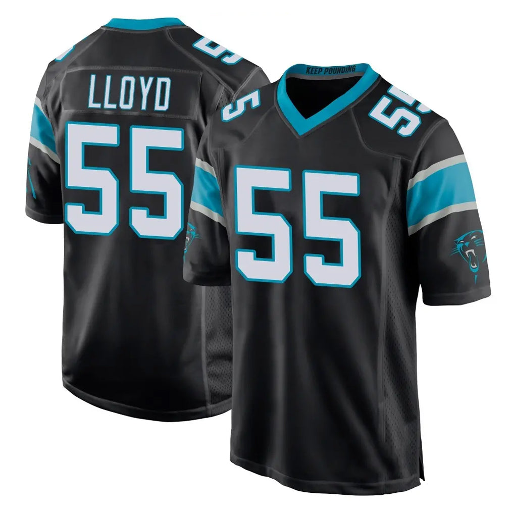 Johmsee C.Panthers #55 Devin Lloyd Player Black Game Stitched Jerseys