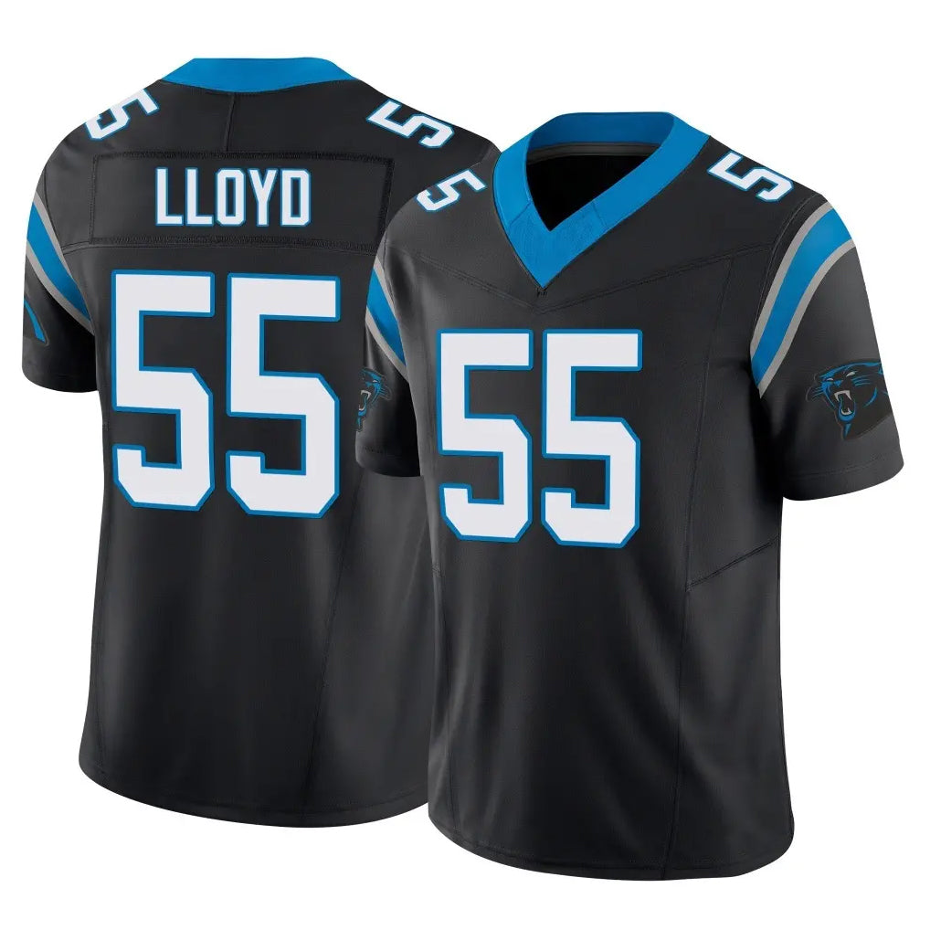 Johmsee C.Panthers #55 Devin Lloyd Player Black Vapor F.U.S.E. Limited Home Game Stitched Jerseys