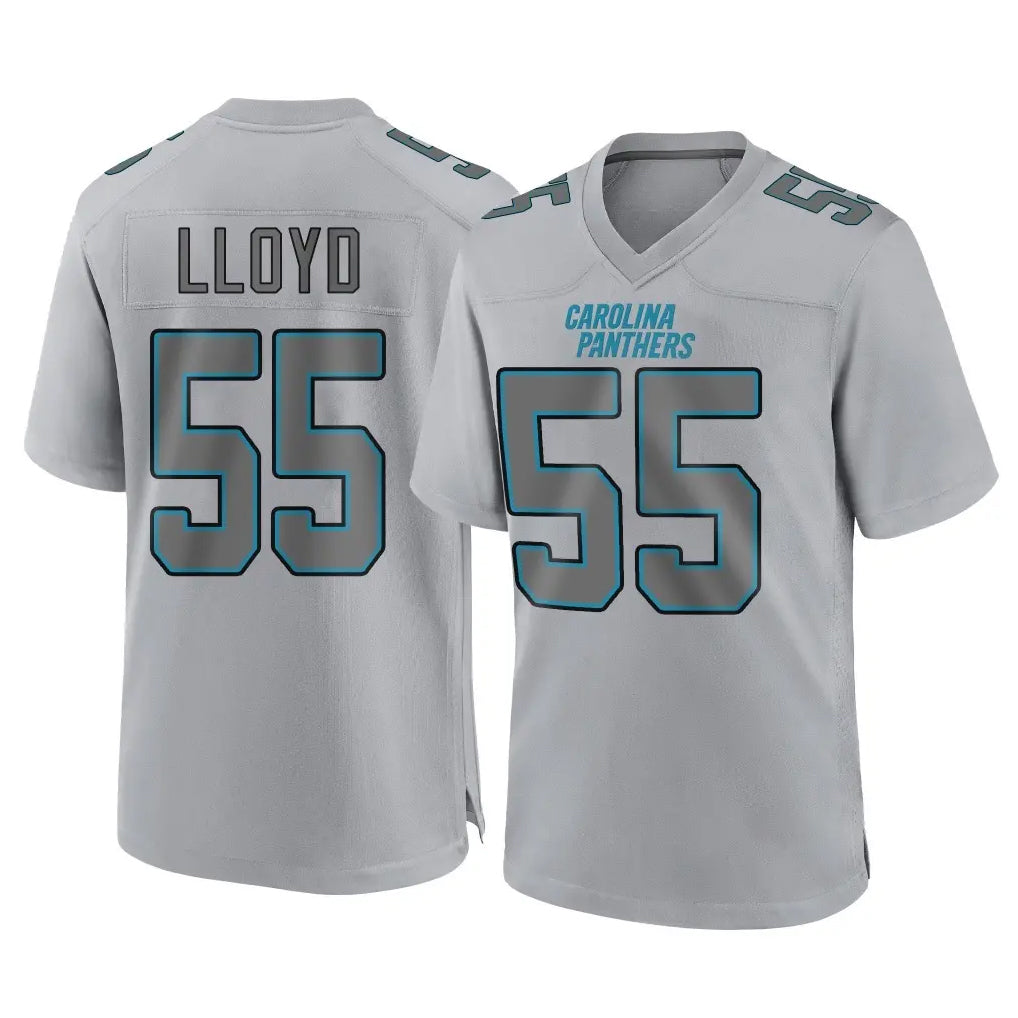 Johmsee C.Panthers #55 Devin Lloyd Player Gray Atmosphere Fashion Game Stitched Jerseys