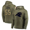 Johmsee C.Panthers #55 Devin Lloyd Player Olive Salute to Service Hoodies Stitched Jerseys