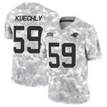 Johmsee C.Panthers #59 Luke Kuechly Player Arctic Camo Salute to Service Limited Stitched Jerseys
