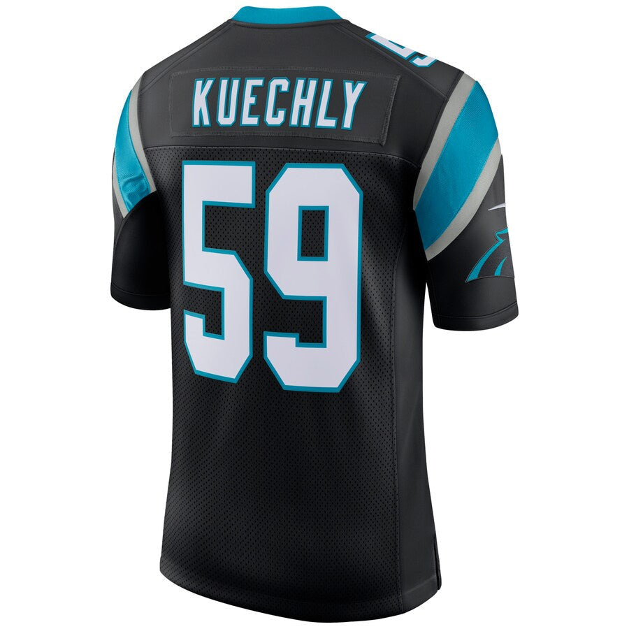 Johmsee C.Panthers #59 Luke Kuechly Player Black Classic Limited Stitched Jerseys