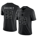Johmsee C.Panthers #59 Luke Kuechly Player Black REFLECTIVE Limited Stitched Jerseys
