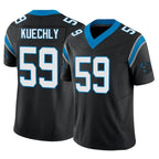 Johmsee C.Panthers #59 Luke Kuechly Player Black Vapor F.U.S.E. Limited Home Game Stitched Jerseys
