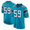 Johmsee C.Panthers #59 Luke Kuechly Player Blue Game Stitched Jerseys