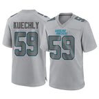 Johmsee C.Panthers #59 Luke Kuechly Player Gray Atmosphere Fashion Game Stitched Jerseys