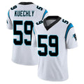 Johmsee C.Panthers #59 Luke Kuechly Player White Vapor Limited Stitched Jerseys