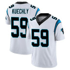Johmsee C.Panthers #59 Luke Kuechly Player White Vapor Limited Stitched Jerseys