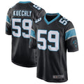 Johmsee C.Panthers #59 Luke Kuechly Player b`Black Home Game Stitched Jerseys