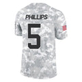 Johmsee C.Panthers #5 Jaelan Phillips Player Arctic Camo Salute to Service Limited Game Stitched Jerseys