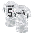 Johmsee C.Panthers #5 Jaelan Phillips Player Arctic Camo Salute to Service T-Shirt Hoodies Stitched Jerseys