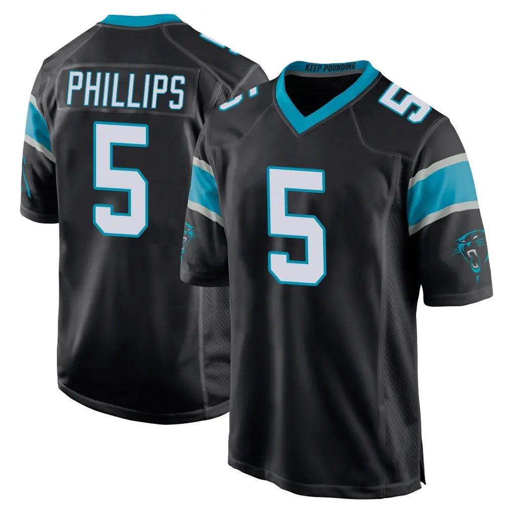 Johmsee C.Panthers #5 Jaelan Phillips Player Black Game Stitched Jerseys