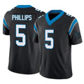 Johmsee C.Panthers #5 Jaelan Phillips Player Black Vapor F.U.S.E. Limited Home Game Stitched Jerseys