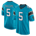 Johmsee C.Panthers #5 Jaelan Phillips Player Blue Game Stitched Jerseys