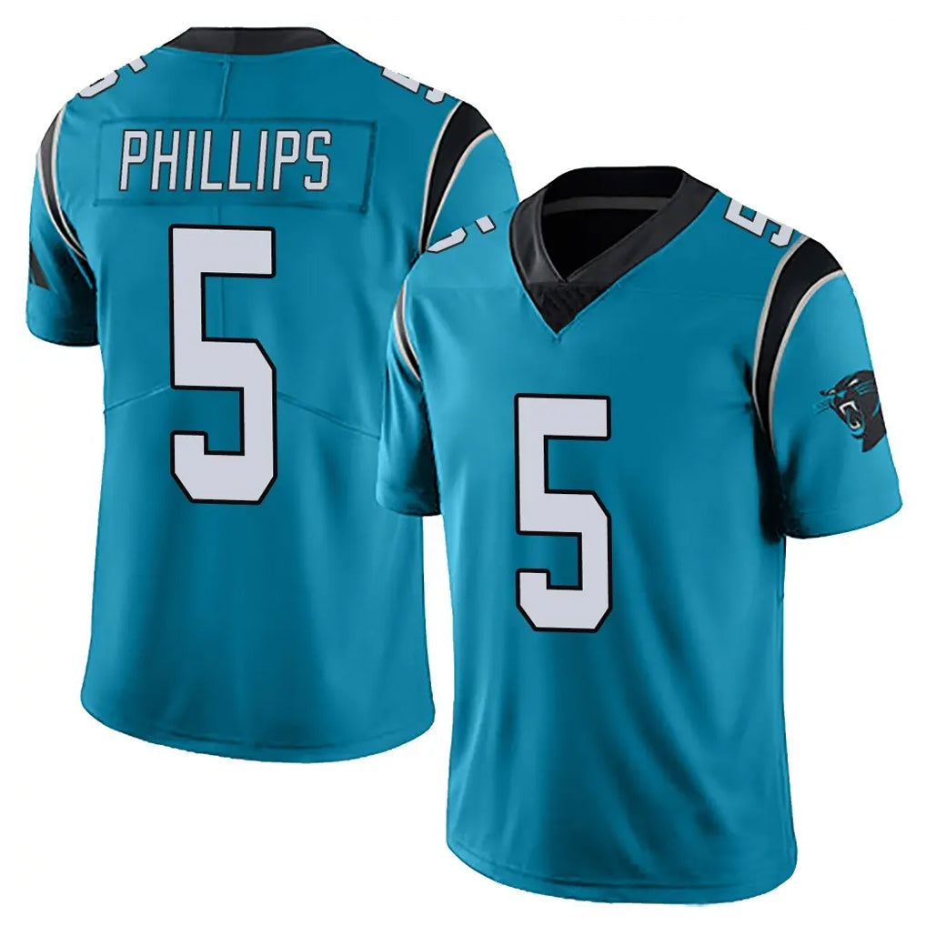 Johmsee C.Panthers #5 Jaelan Phillips Player Blue Vapor Untouchable Limited Game Stitched Jerseys