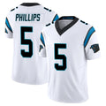 Johmsee C.Panthers #5 Jaelan Phillips Player White Vapor F.U.S.E. Limited Home Game Stitched Jerseys