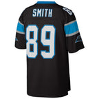 Johmsee C.Panthers #89 Steve Smith Black Legacy Replica Jersey American Stitched Jersey