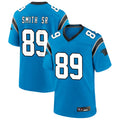 Johmsee C.Panthers #89 Steve Smith Sr Player Blue Home Game Stitched Jerseys