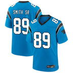 Johmsee C.Panthers #89 Steve Smith Sr Player Blue Home Game Stitched Jerseys
