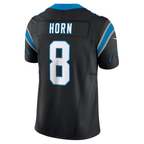 Johmsee C.Panthers #8 Jaycee Horn Black Vapor F.U.S.E. Limited Stitched Jerseys
