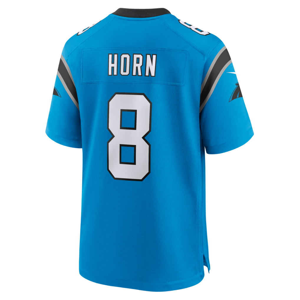 Johmsee C.Panthers #8 Jaycee Horn Blue Alternate Game Stitched Jerseys