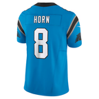 Johmsee C.Panthers #8 Jaycee Horn Blue Vapor F.U.S.E. Limited Stitched Jerseys