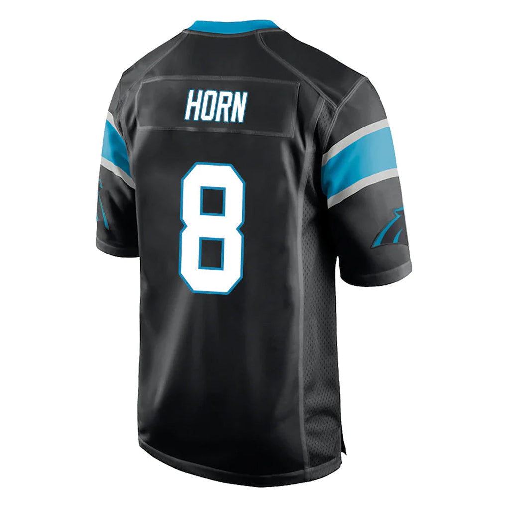 Johmsee C.Panthers #8 Jaycee Horn Player Black Game Stitched Jerseys