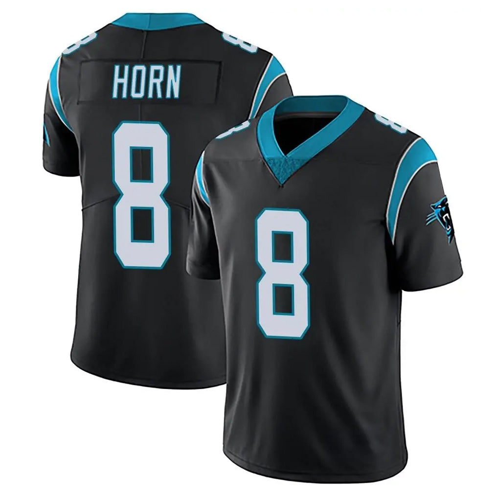 Johmsee C.Panthers #8 Jaycee Horn Player Black Vapor Untouchable Limited Game Stitched Jerseys