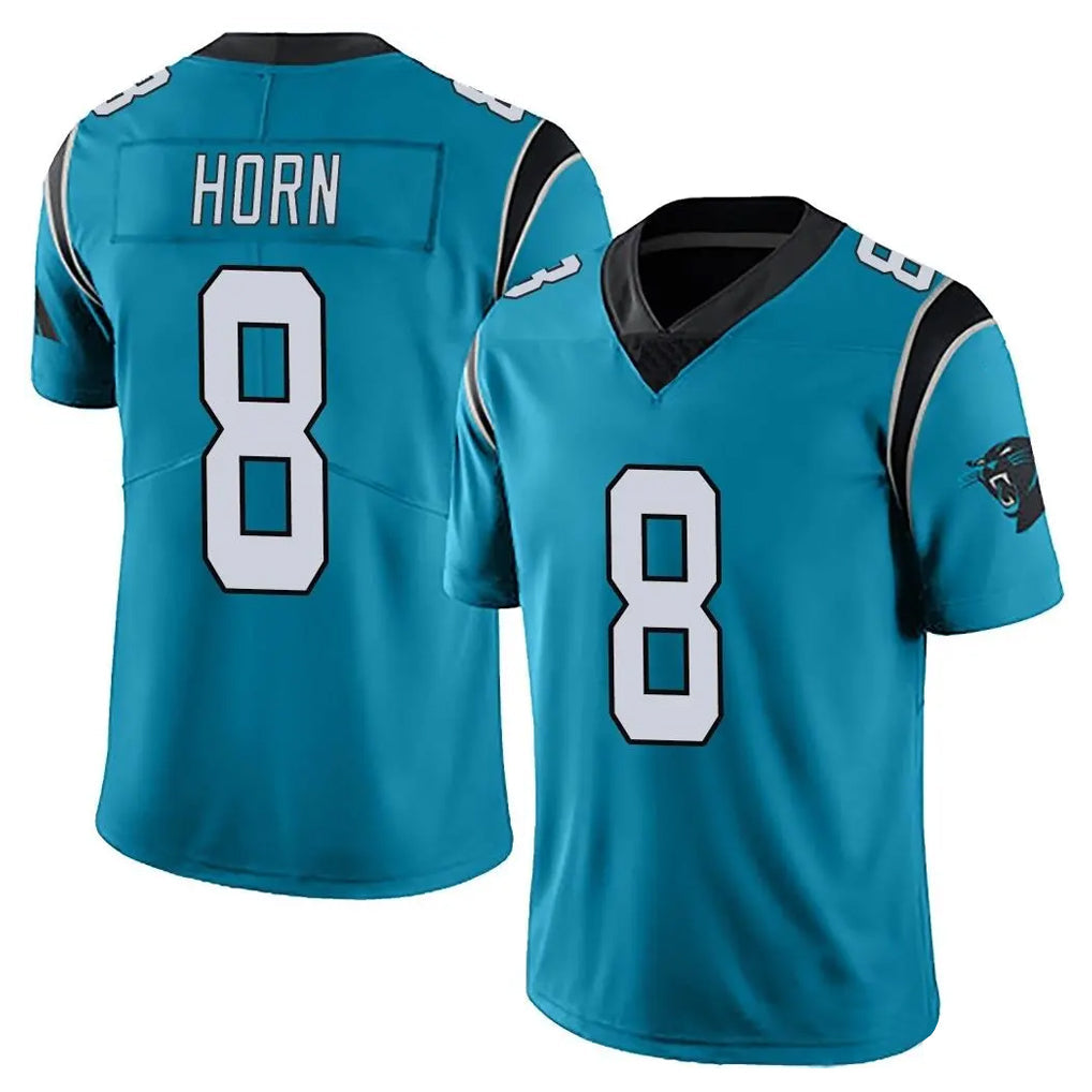 Johmsee C.Panthers #8 Jaycee Horn Player Blue Vapor Untouchable Limited Game Stitched Jerseys