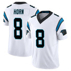 Johmsee C.Panthers #8 Jaycee Horn Player White Vapor F.U.S.E. Limited Home Game Stitched Jerseys