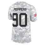 Johmsee C.Panthers #90 Julius Peppers Player Arctic Camo Salute to Service Limited Game Stitched Jerseys