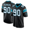 Johmsee C.Panthers #90 Julius Peppers Player Black Game Stitched Jerseys