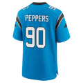 Johmsee C.Panthers #90 Julius Peppers Player Blue Home Game Stitched Jerseys