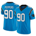 Johmsee C.Panthers #90 Julius Peppers Player Blue Vapor F.U.S.E. Limited Home Game Stitched Jerseys