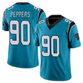 Johmsee C.Panthers #90 Julius Peppers Player Blue Vapor Untouchable Limited Game Stitched Jerseys
