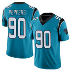 Johmsee C.Panthers #90 Julius Peppers Player Blue Vapor Untouchable Limited Game Stitched Jerseys