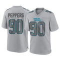 Johmsee C.Panthers #90 Julius Peppers Player Gray Atmosphere Fashion Game Stitched Jerseys