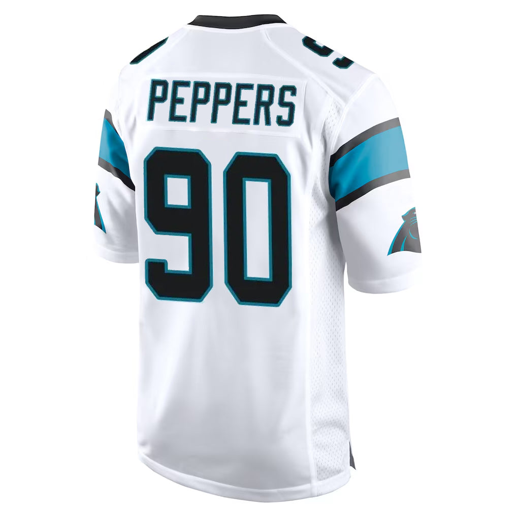 Johmsee C.Panthers #90 Julius Peppers Player White Game Stitched Jerseys
