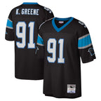 Johmsee C.Panthers #91 Kevin Greene Player Black Mitchell & Ness Legacy Replica Stitched Jerseys