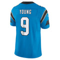Johmsee C.Panthers #9 Bryce Young Blue Vapor F.U.S.E. Limited Stitched Jerseys
