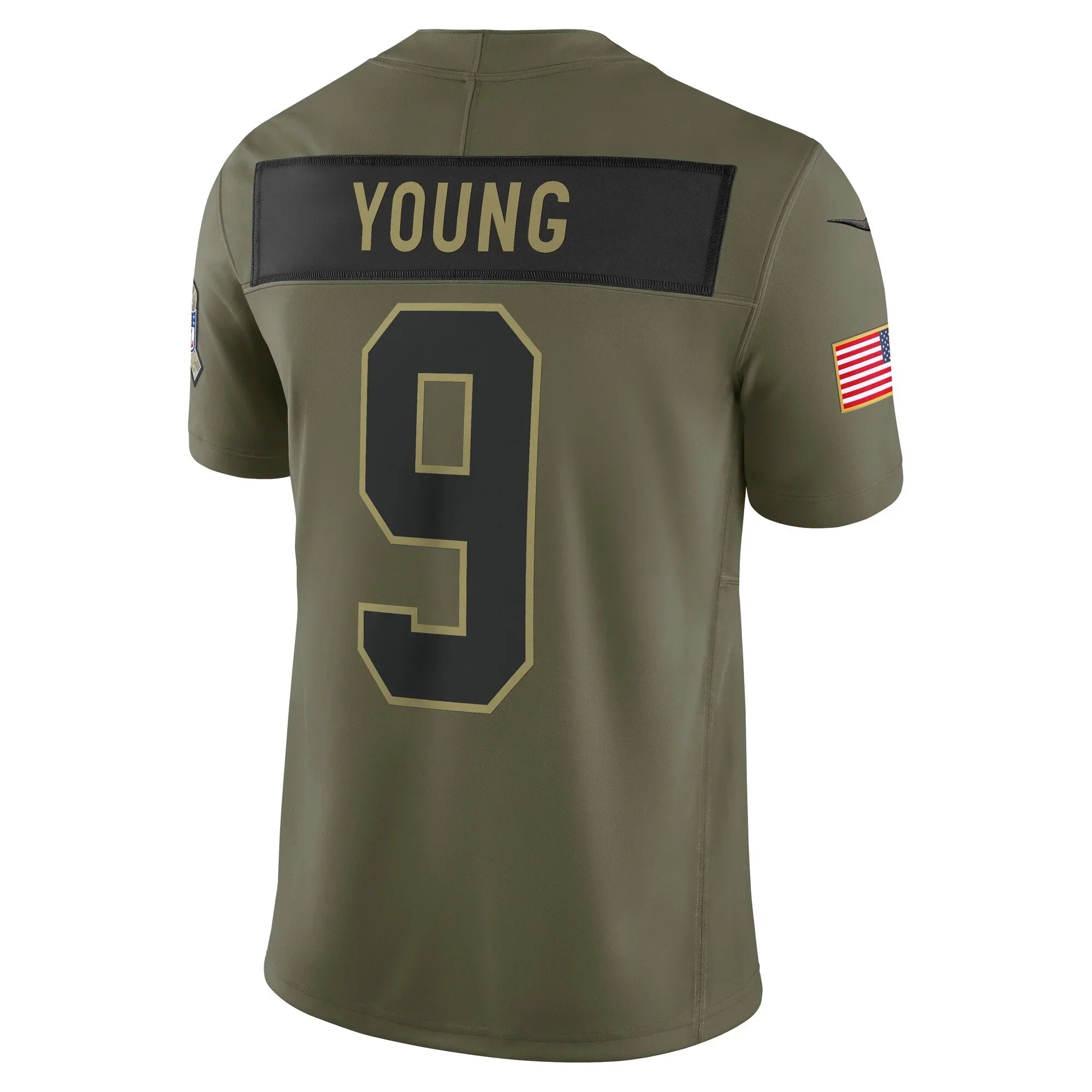 Johmsee C.Panthers #9 Bryce Young Olive 2025 Salute to Service Limited Stitched Jerseys