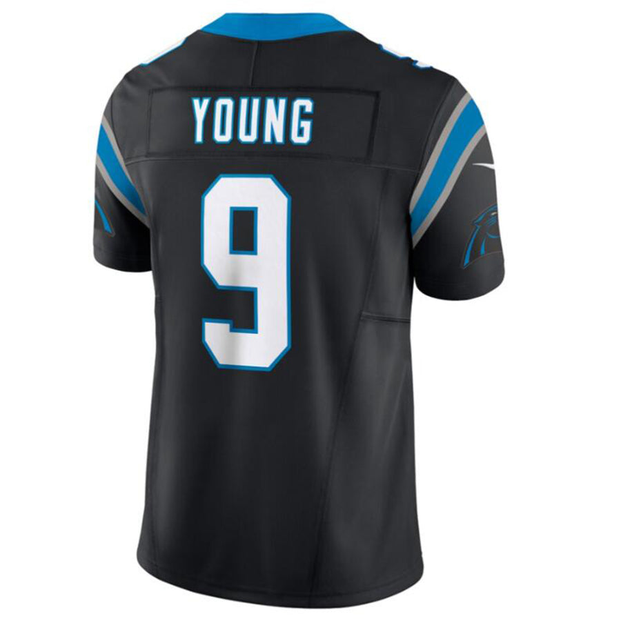 JohmseeC.Panthers #9 Bryce Young Black Vapor F.U.S.E. Limited Jersey American Stitched  Jerseys