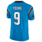 Johmsee C.Panthers #9 Bryce Young Blue Vapor F.U.S.E. Limited Jersey American Stitched Jersey