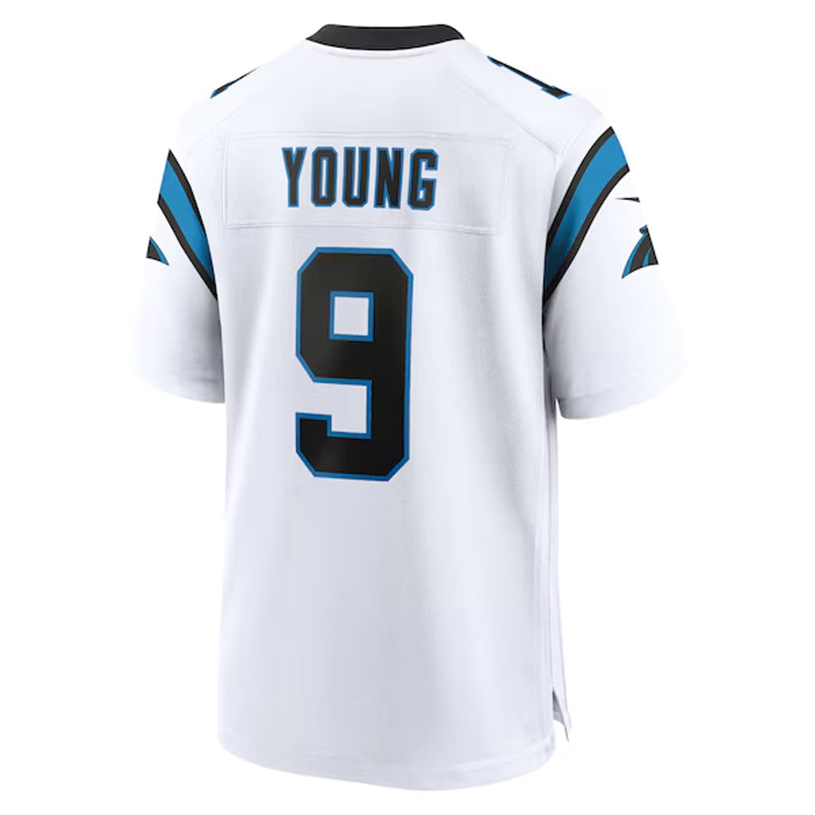 Johmsee C.Panthers #9 Bryce Young Player White Home Game  Stitched Jerseys