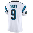 Johmsee C.Panthers #9 Bryce Young White Vapor F.U.S.E. Limited Jersey American Stitched Jerseys