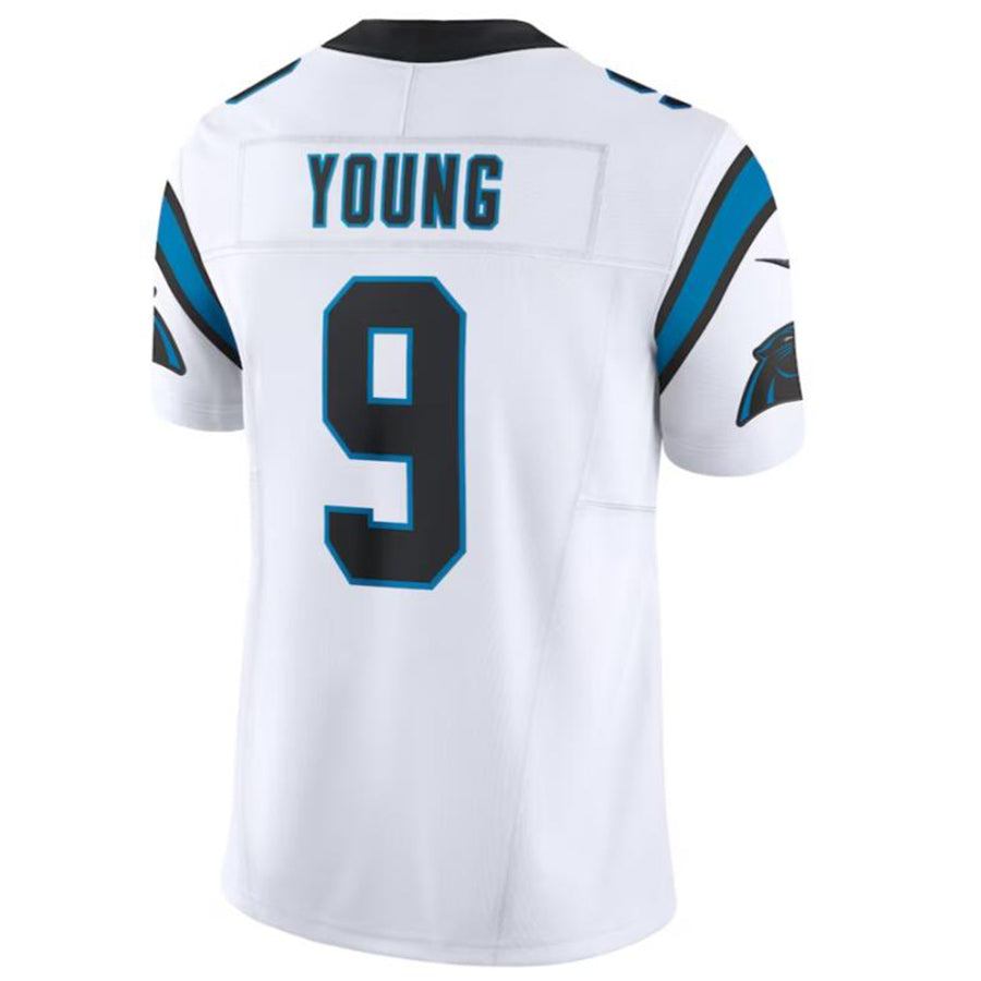 Johmsee C.Panthers #9 Bryce Young White Vapor F.U.S.E. Limited Jersey American Stitched Jerseys