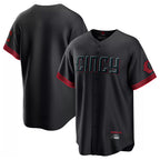 Johmsee C.Reds Black City Connect Home Game Blank Player Stitched Jerseys