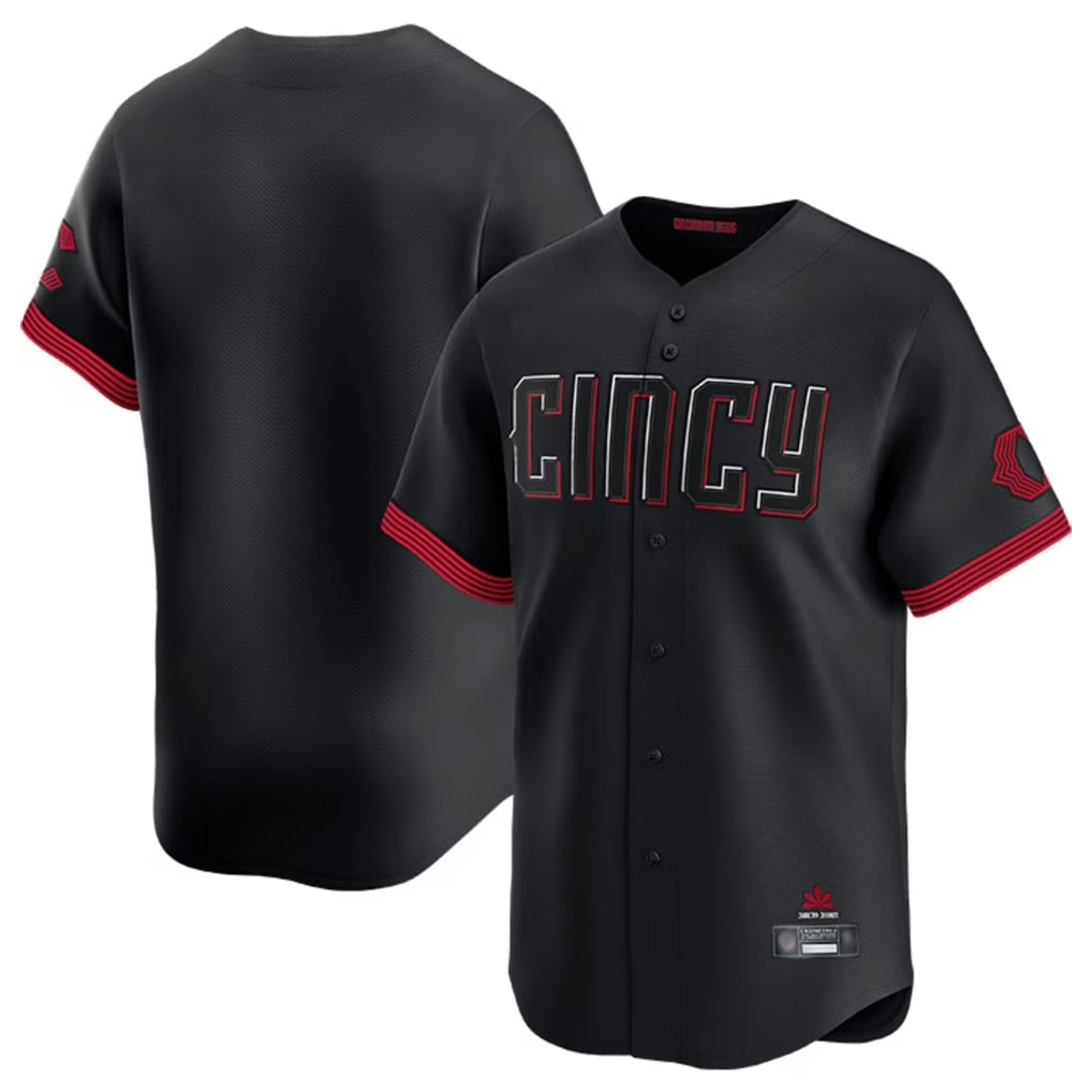 Johmsee C.Reds Black City Connect Home Limited Blank Player Stitched Jerseys