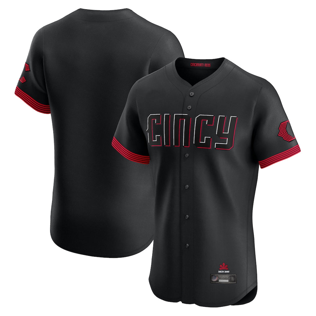 Johmsee C.Reds Black City Connect Limited Elite Home Blank Player Stitched Jerseys